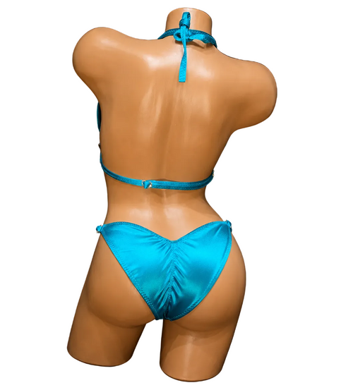 Baby blue satin