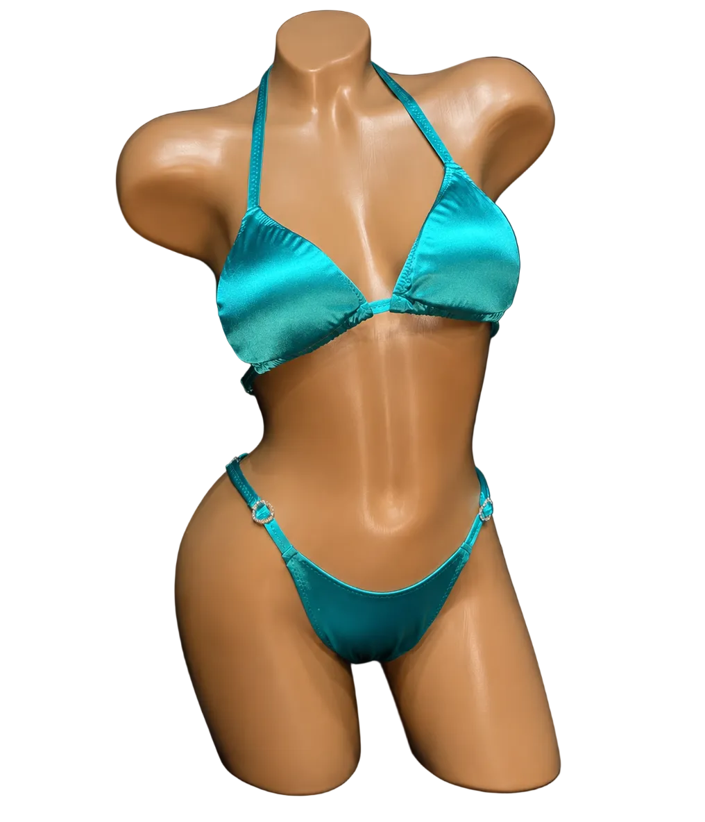Turquoise Satin